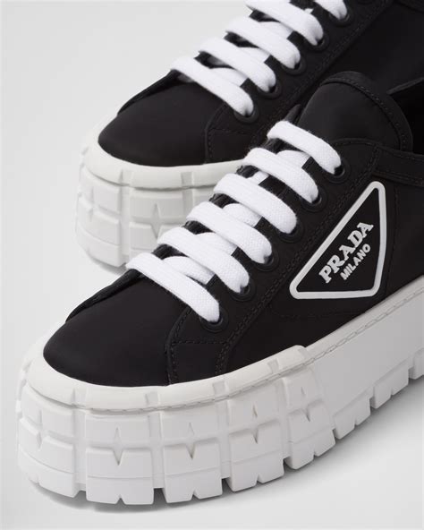 prada sneaker double wheel|Prada platform sneakers outfit.